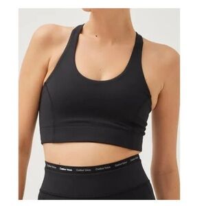 Outdoor Voices Black Racerback Doing Things Sports Bra